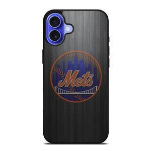 NEW YORK METS WOODEN LOGO iPhone 16 Case