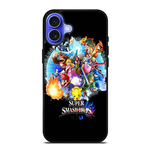 SUPER SMASH BROS WIIU iPhone 16 Case