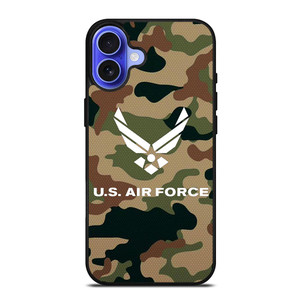 US AIR FORCE LOGO CAMO iPhone 16 Case