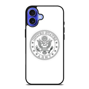 US ARMY EMBLEM WHITE iPhone 16 Case