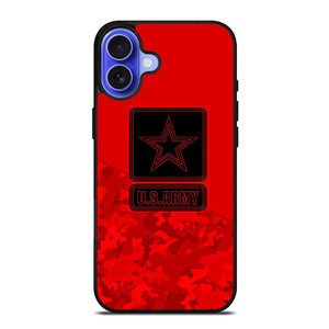 US ARMY LOGO RED iPhone 16 Case