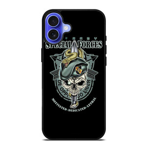 US ARMY SPECIAL FORCES LOGO SKULL iPhone 16 Case
