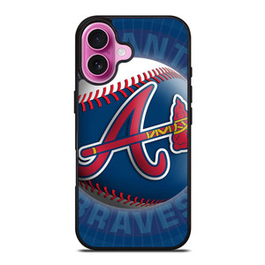 ATLANTA BRAVES LOGO MLB BASEBALL TEAM ICON iPhone 16 Plus Case