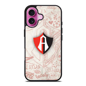 ATLAS FC LOGO FOOTBALL CLUB MEXICO iPhone 16 Plus Case