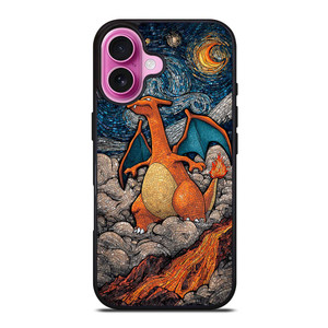 CHARIZARD POKEMON ART MOZAIC iPhone 16 Plus Case
