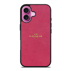 COACH NEW YORK LOGO PINK iPhone 16 Plus Case