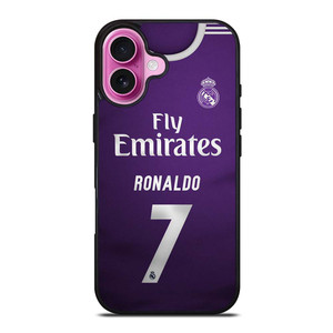 CRISTIANO RONALDO REAL MADRID JERSEY iPhone 16 Plus Case