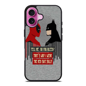 DEADPOOL VS BATMAN iPhone 16 Plus Case