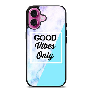 GOOD VIBES ONLY MARBLE iPhone 16 Plus Case