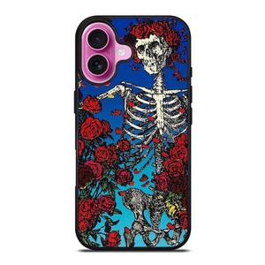 GRATEFUL DEAD SKULL AND ROSE iPhone 16 Plus Case