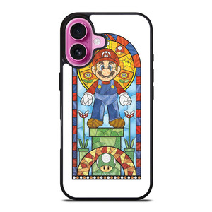 MARIO BROSS NINTENDO GLASS ART iPhone 16 Plus Case