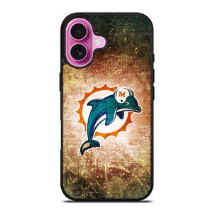 MIAMI DOLPHINS LOGO iPhone 16 Plus Case