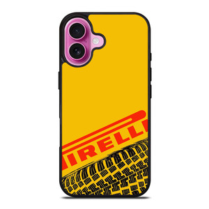 PIRELLI TIRE LOGO YELLOW iPhone 16 Plus Case