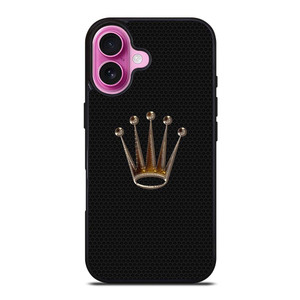 ROLEX WATCH CARBON LOGO iPhone 16 Plus Case