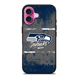 SEATTLE SEAHAWKS BRUSH LOGO iPhone 16 Plus Case