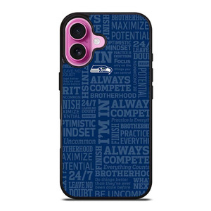SEATTLE SEAHAWKS NFL QUOTE iPhone 16 Plus Case