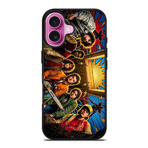 STRANGER THINGS CHARACTERS ART iPhone 16 Plus Case