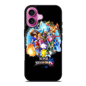 SUPER SMASH BROS WIIU iPhone 16 Plus Case