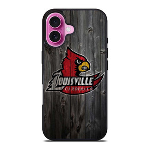 UNIVERSITY OF LOUISVILLE CARDINALS WOOD iPhone 16 Plus Case