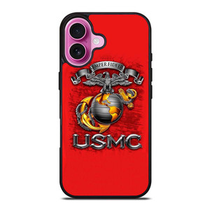 USMC US MARINE CORPS RED iPhone 16 Plus Case