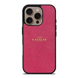 COACH NEW YORK LOGO PINK iPhone 16 Pro Case
