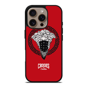 CROOK AND CASTLES BANDANA RED iPhone 16 Pro Case