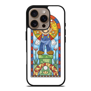MARIO BROSS NINTENDO GLASS ART iPhone 16 Pro Case