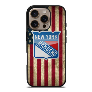 NEW YORK RANGERS NHL AMERICAN FLAG iPhone 16 Pro Case