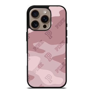 PINK NATION VICTORIA'S SECRET LOGO ICON CAMO iPhone 16 Pro Case