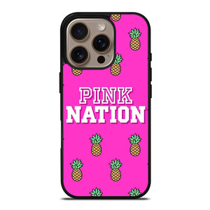 PINK NATION VICTORIA'S SECRET LOGO PINEAPPLE iPhone 16 Pro Case