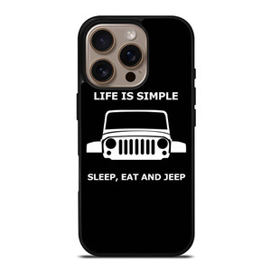 SLEEP EAT AND JEEP iPhone 16 Pro Case