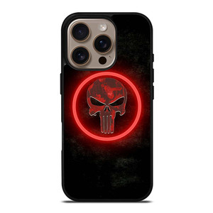 THE PUNISHER SKULL RED GLOW iPhone 16 Pro Case