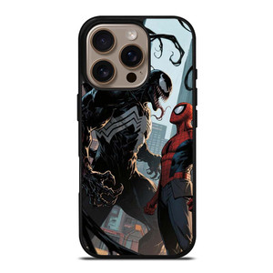 VENOM VS SPIDERMAN MARVEL ART iPhone 16 Pro Case