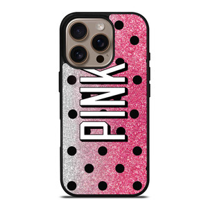 VICTORIA'S SECRET PINK LOGO SPARKLE iPhone 16 Pro Case