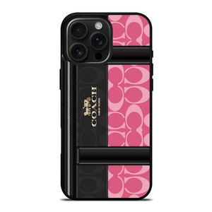 COACH NEW YORK LOGO PINK BAG iPhone 16 Pro Max Case