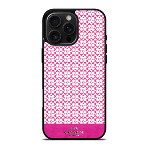 COACH NEW YORK PINK LOGO iPhone 16 Pro Max Case