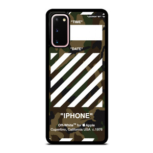 OFF WHITE CAMO BACKGROUND Samsung Galaxy S20 Case
