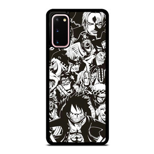 ONE PIECE CHARACTER BLACK WHITE Samsung Galaxy S20 Case