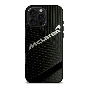 MCLAREN CAR LOGO CARBON iPhone 16 Pro Max Case