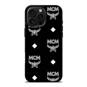 MCM WORLDWIDE LOGO BLACK iPhone 16 Pro Max Case