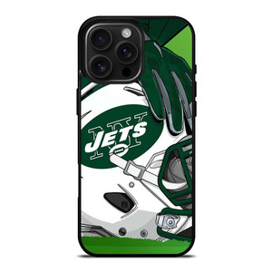 NEW YORK JETS HELMET LOGO iPhone 16 Pro Max Case