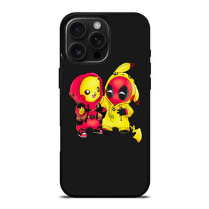 PIKACHU POKEMON AND DEADPOOL iPhone 16 Pro Max Case