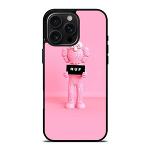 PINK KAWS X HUF STREETWEAR iPhone 16 Pro Max Case