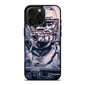 ROB GRONKOWSKI NEW ENGLAND PATRIOTS ART iPhone 16 Pro Max Case