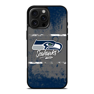 SEATTLE SEAHAWKS BRUSH LOGO iPhone 16 Pro Max Case