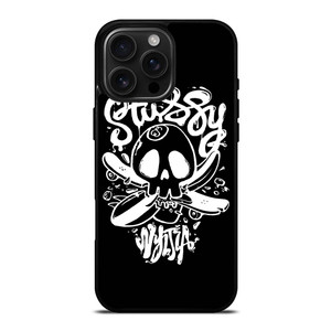 STUSSY SKULL LOGO iPhone 16 Pro Max Case