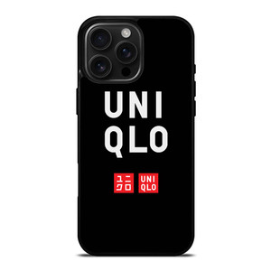 UNIQLO LOGO BLACK 2 iPhone 16 Pro Max Case