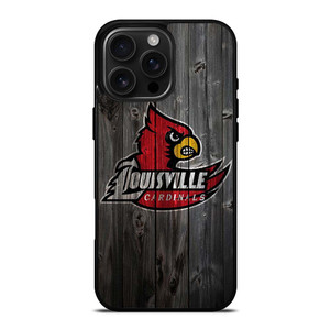UNIVERSITY OF LOUISVILLE CARDINALS WOOD iPhone 16 Pro Max Case