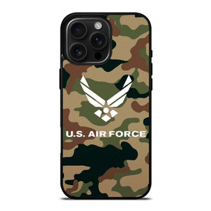 US AIR FORCE LOGO CAMO iPhone 16 Pro Max Case
