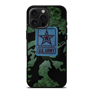 US ARMY LOGO EMBROIDERY CAMO iPhone 16 Pro Max Case